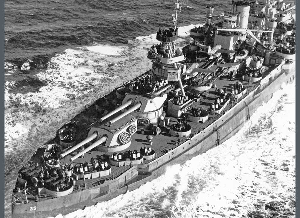 uss texas at sea 1944